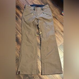 Ladies Beige Bonfire Snowpants